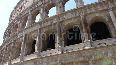 竞技场-意大利罗马的主要旅游景点。 古罗马文明的废墟。